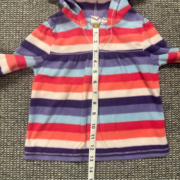 The Children's Place Colorful Striped Hoodie and Orange Pants - Picture 4 of 6